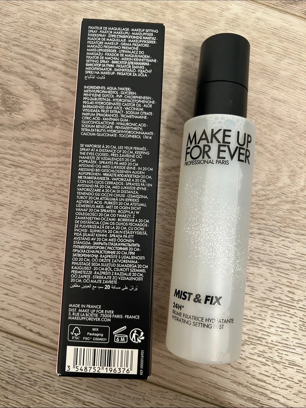 MAKE UP FOR EVER  Mist & Fix 24HR Hydrating Setting Spray